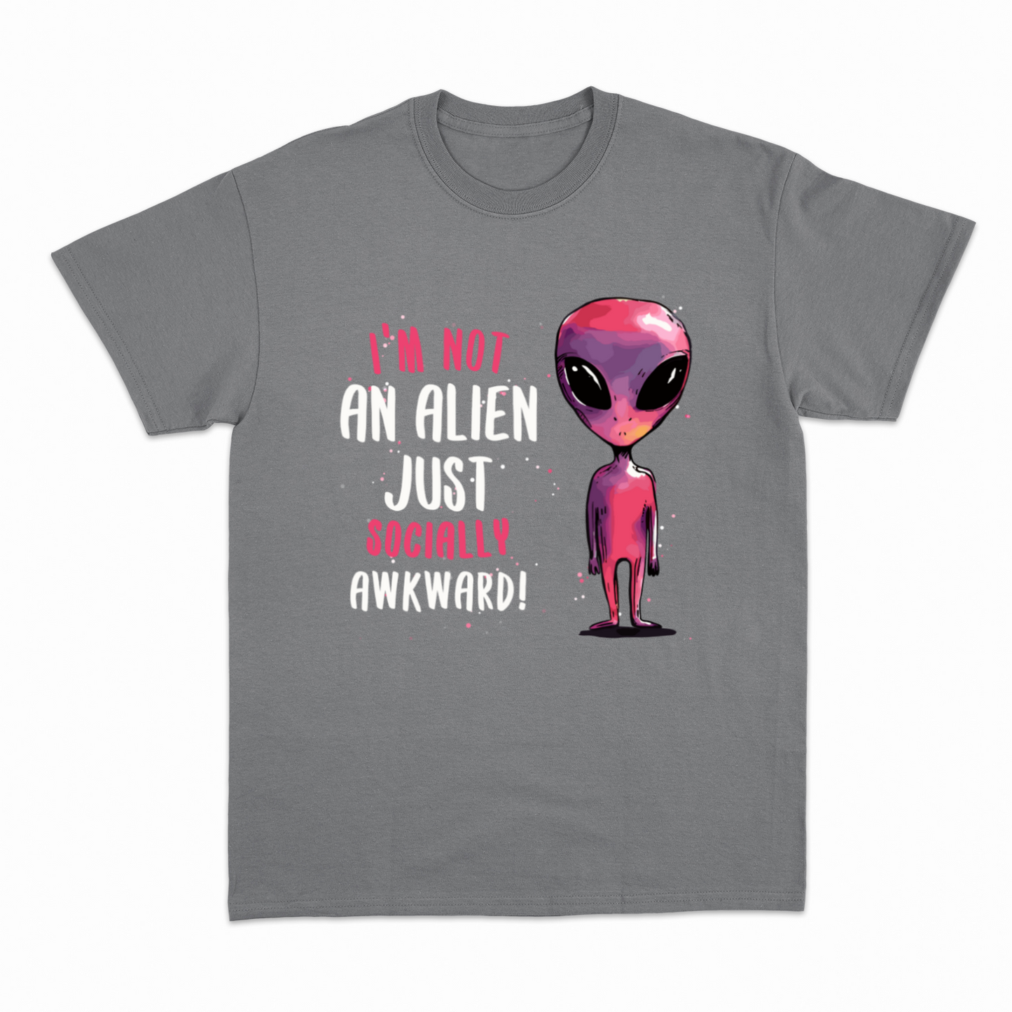 SOCIALLY AWKWARD/ALIEN - Heavier fabric t-shirt