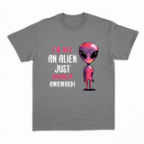 Socially Awkward Alien T-shirt – Sjov Alien T-shirt – produktbillede 16