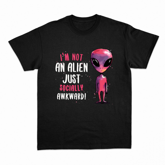 SOCIALLY AWKWARD/ALIEN - Heavier fabric t-shirt