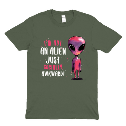 SOCIALLY AWKWARD/ALIEN -  Soft Unisex T-Shirt