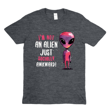 SOCIALLY AWKWARD/ALIEN -  Soft Unisex T-Shirt