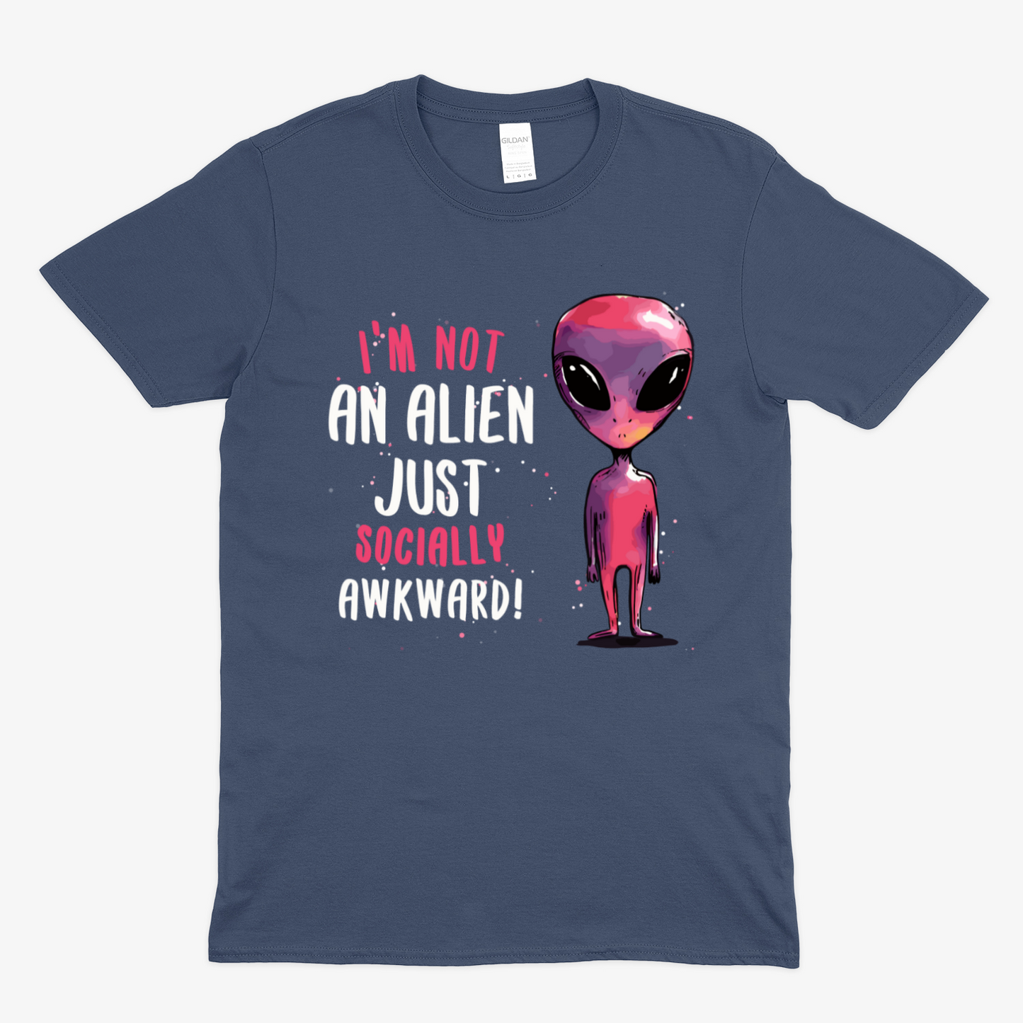 SOCIALLY AWKWARD/ALIEN -  Soft Unisex T-Shirt