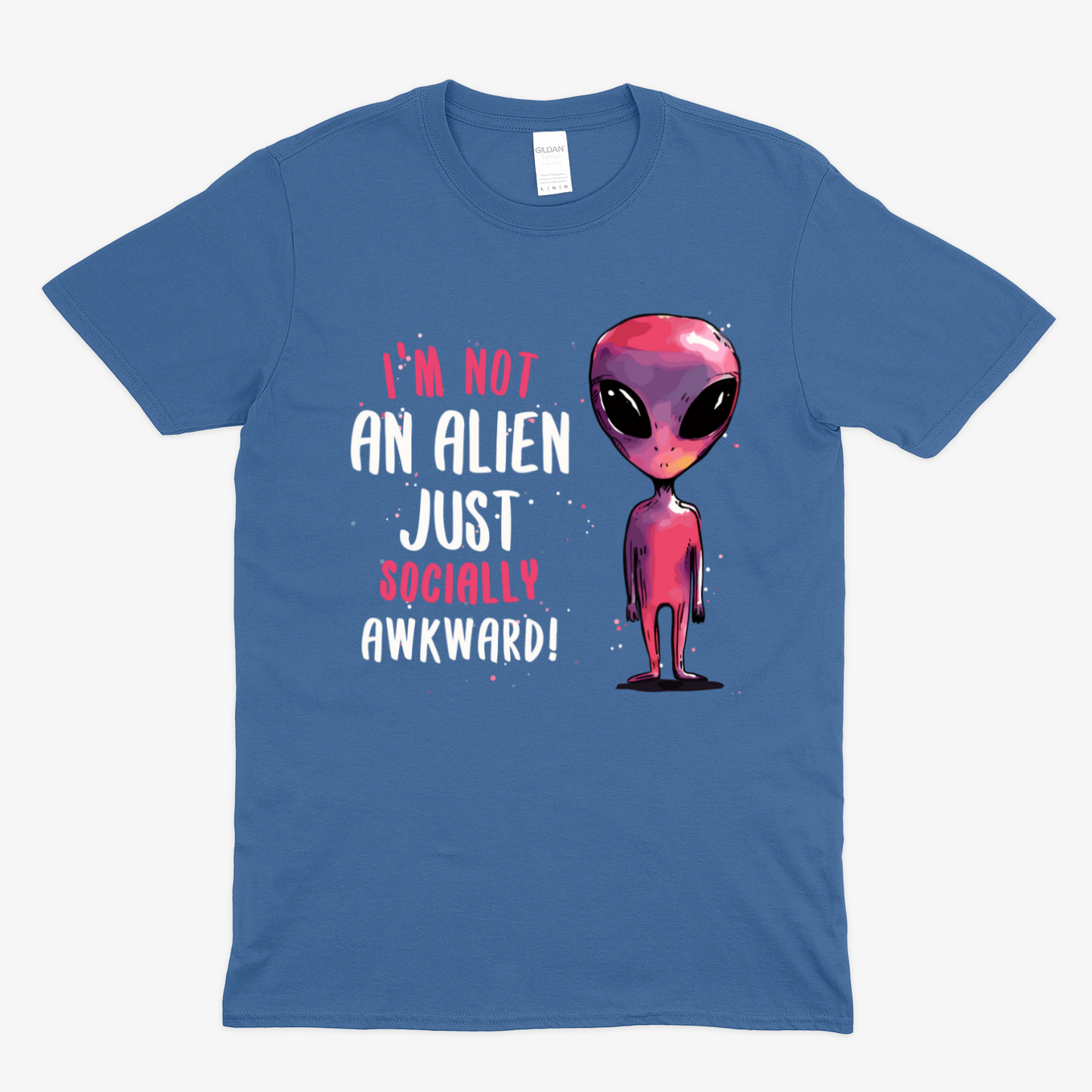 SOCIALLY AWKWARD/ALIEN -  Soft Unisex T-Shirt