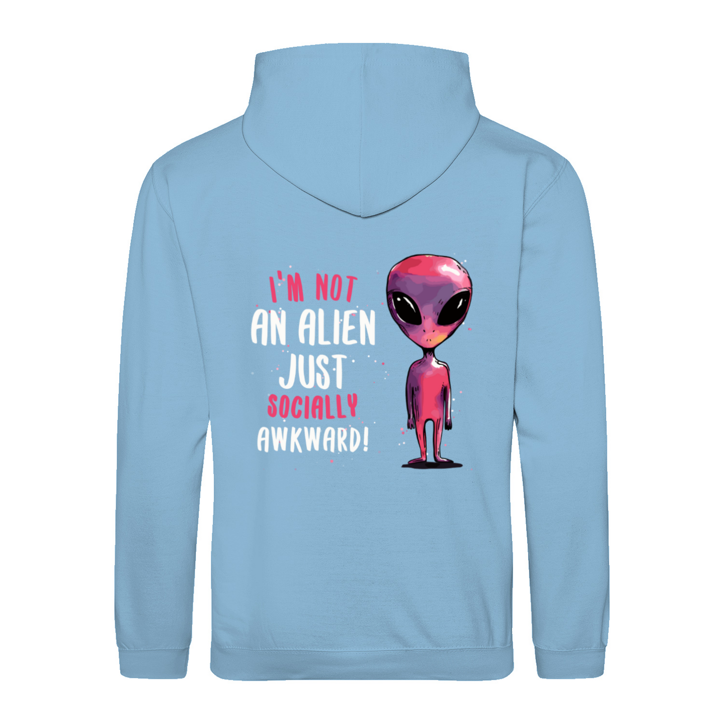 SOCIALLY AWKWARD/ALIEN - Hoodie unisex regular fit