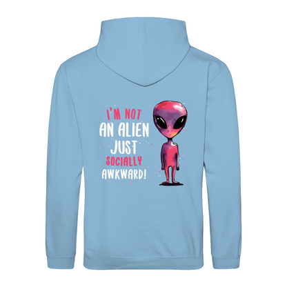 SOCIALLY AWKWARD/ALIEN - Hoodie unisex regular fit