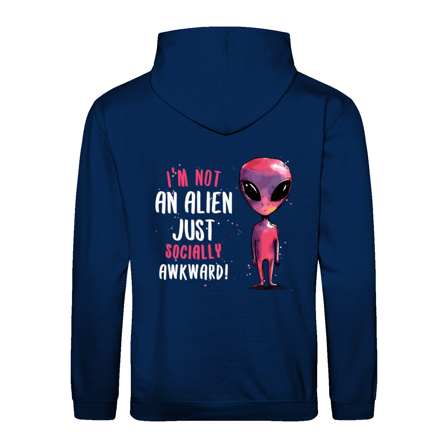 SOCIALLY AWKWARD/ALIEN - Hoodie unisex regular fit