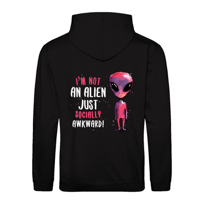 SOCIALLY AWKWARD/ALIEN - Hoodie unisex regular fit