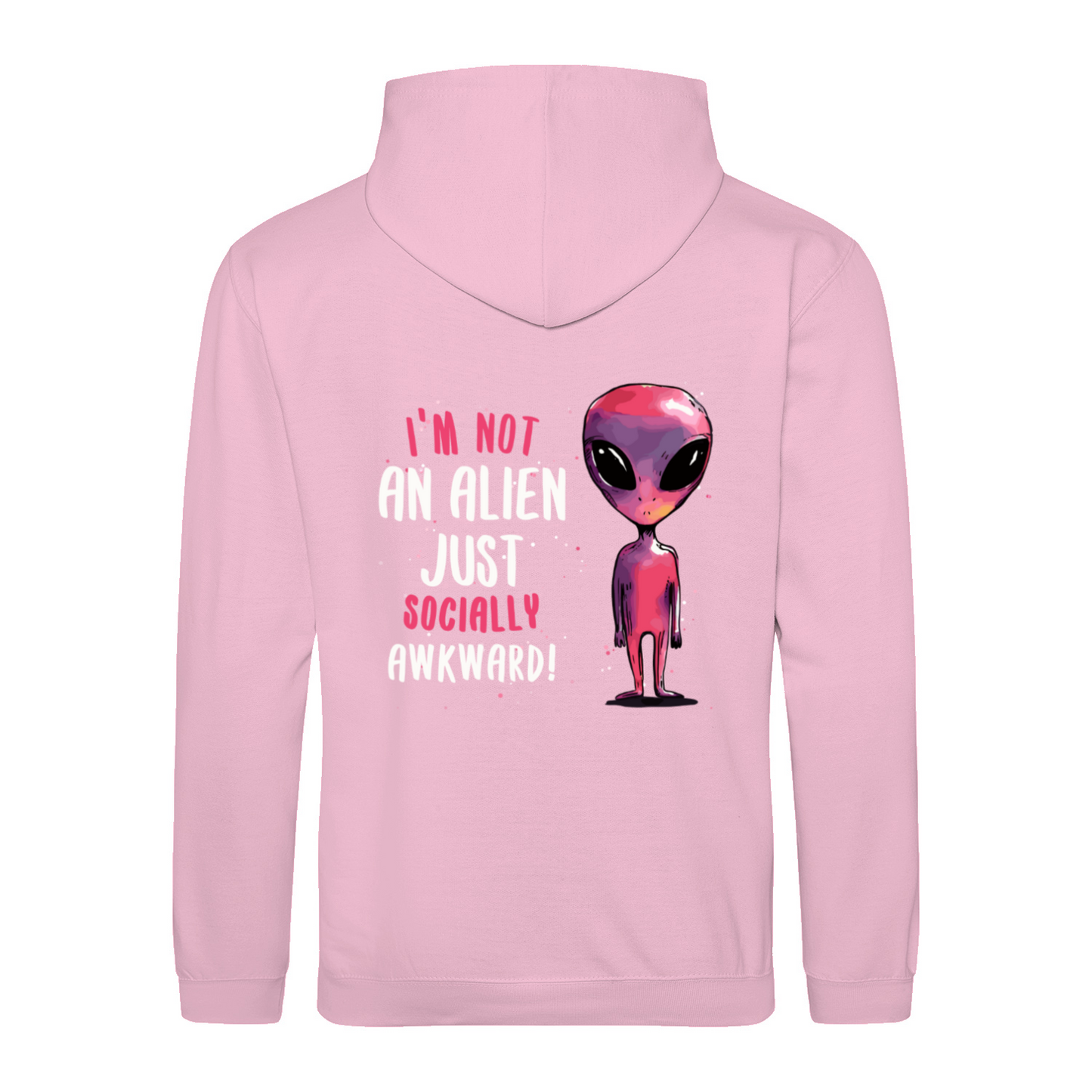 SOCIALLY AWKWARD/ALIEN - Hoodie unisex regular fit