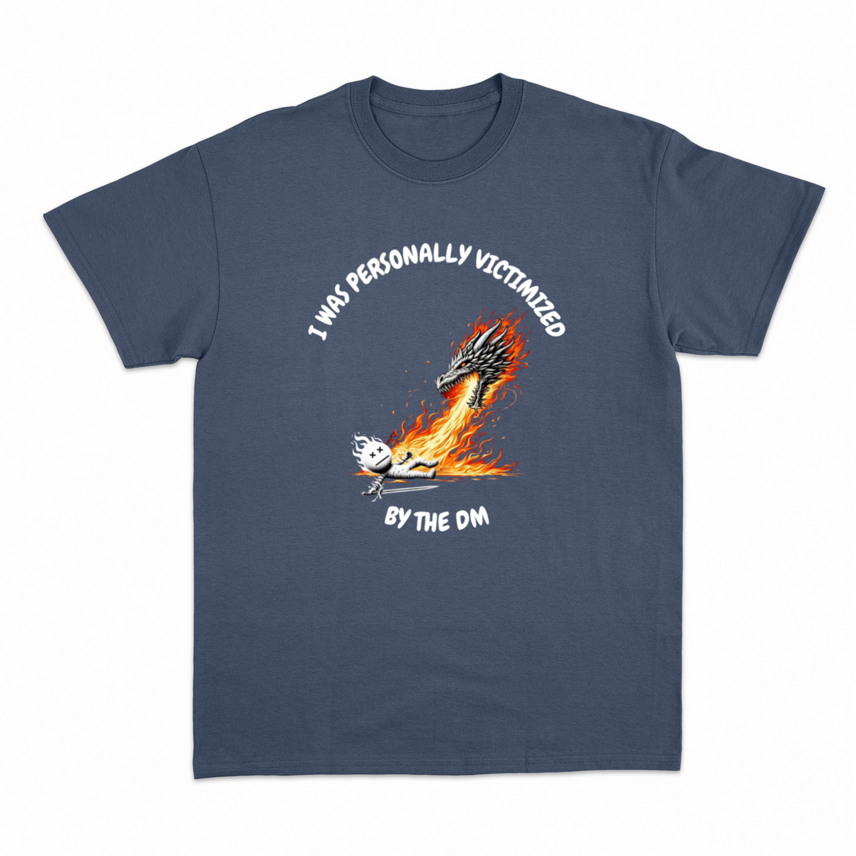 Victimized by DM T-shirt – Rollespils T-shirt – produktbillede 5