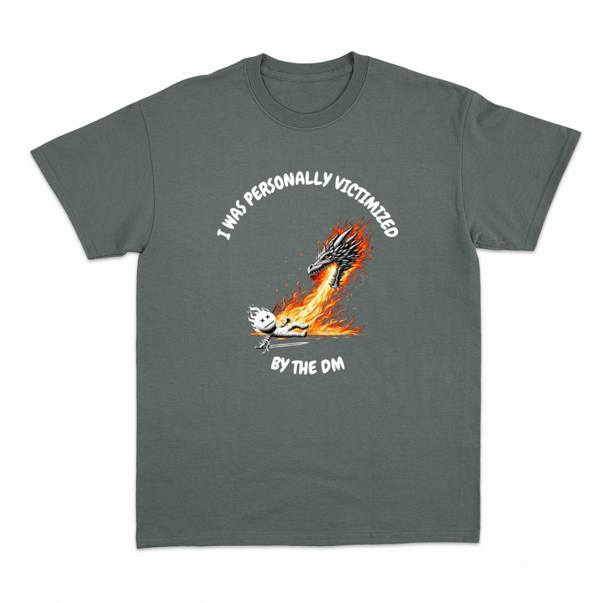 Victimized by DM T-shirt – Rollespils T-shirt – produktbillede 14
