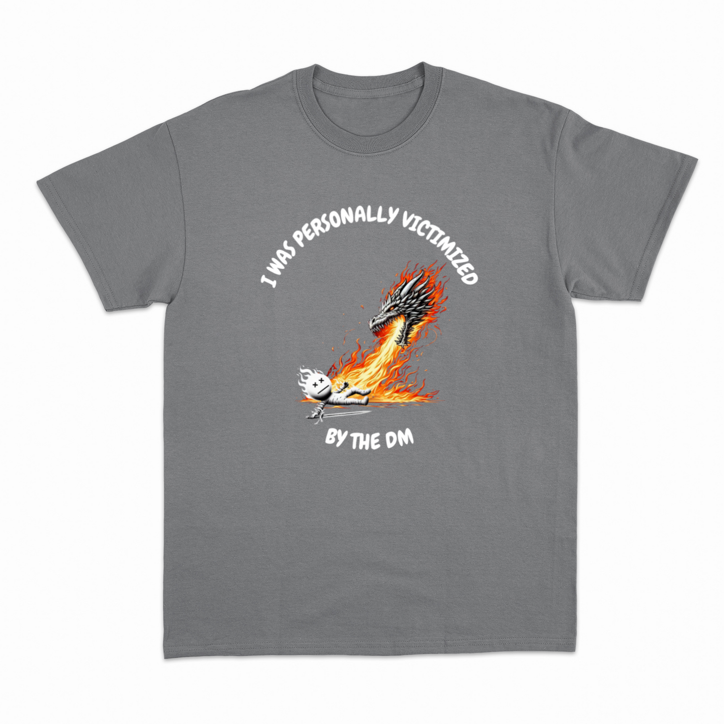 VICTIMIZED BY DM - Heavier fabric t-shirt