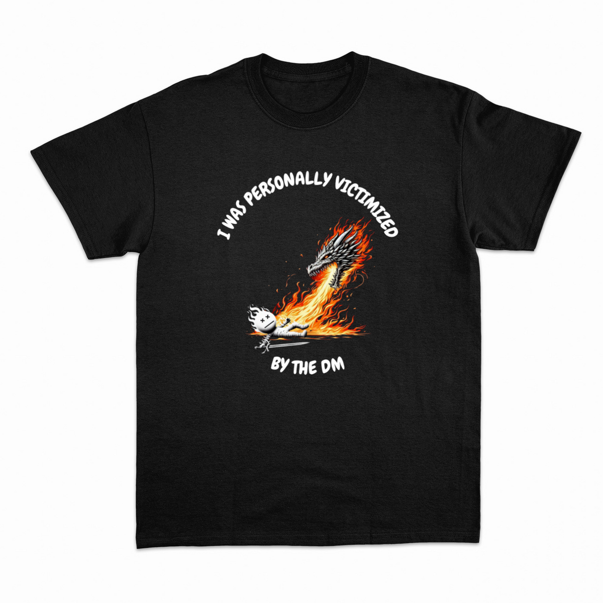 Victimized by DM T-shirt – Rollespils T-shirt – produktbillede 13