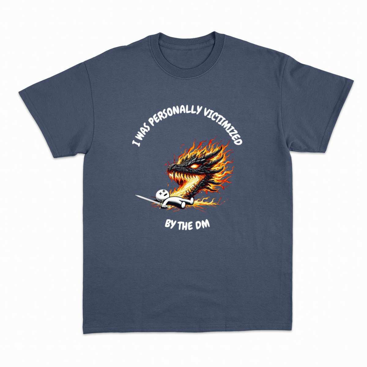 Victimized by DM 2 T-shirt – Rollespils T-shirt – produktbillede 5
