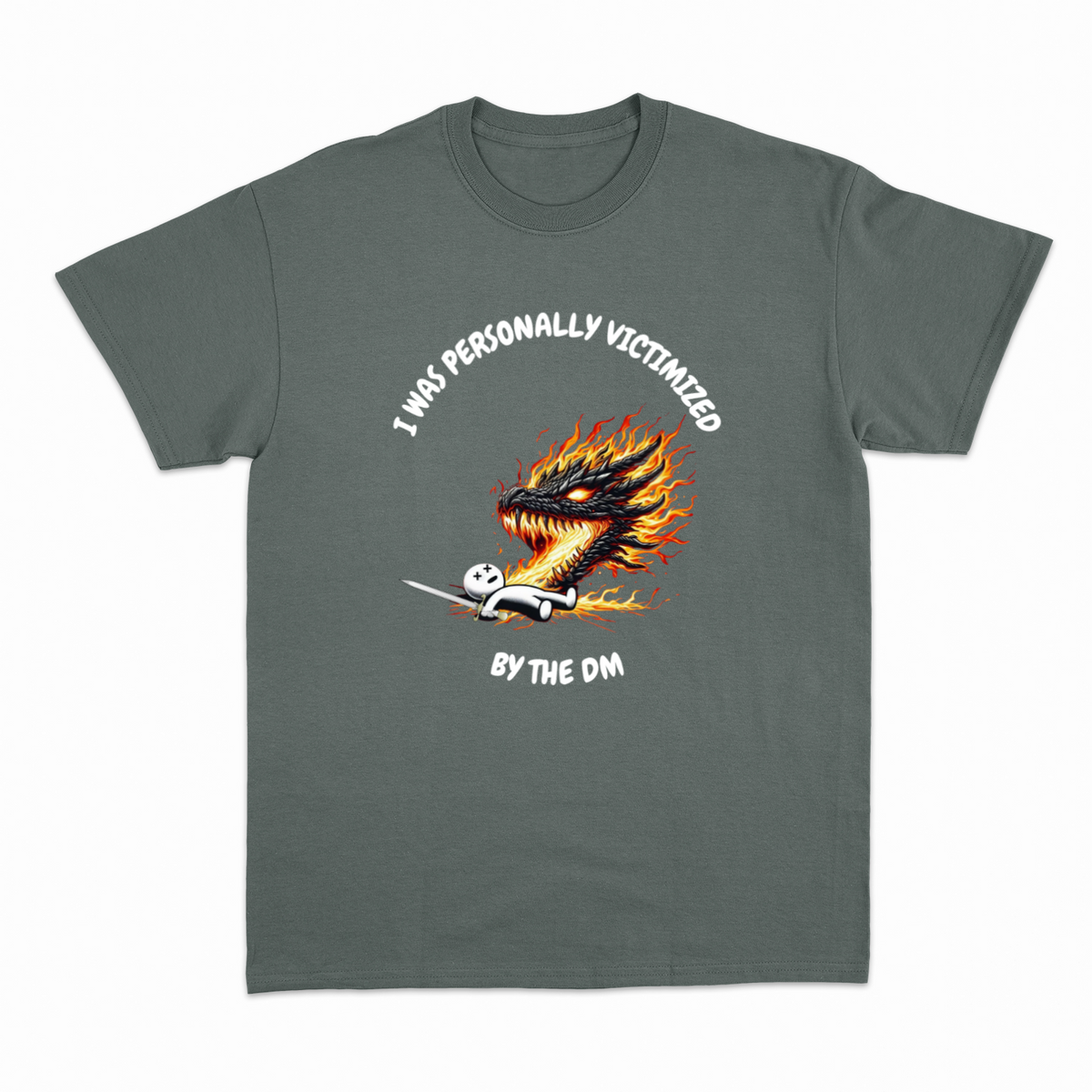 Victimized by DM 2 T-shirt – Rollespils T-shirt – produktbillede 7