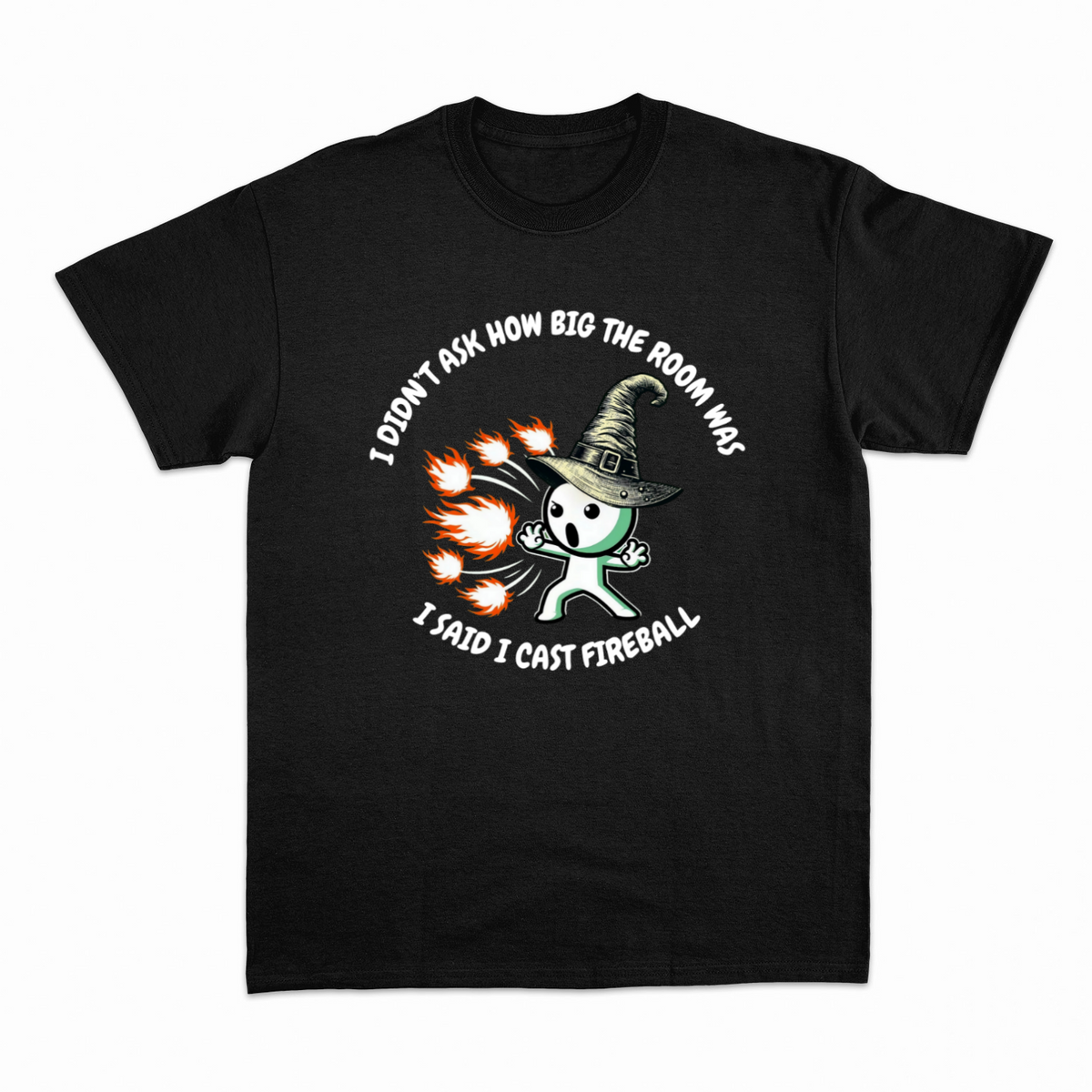 Fireball T-shirt – Sjov Rollespils T-shirt til RPG-fans
