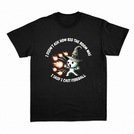 Fireball T-shirt – Sjov Rollespils T-shirt til RPG-fans