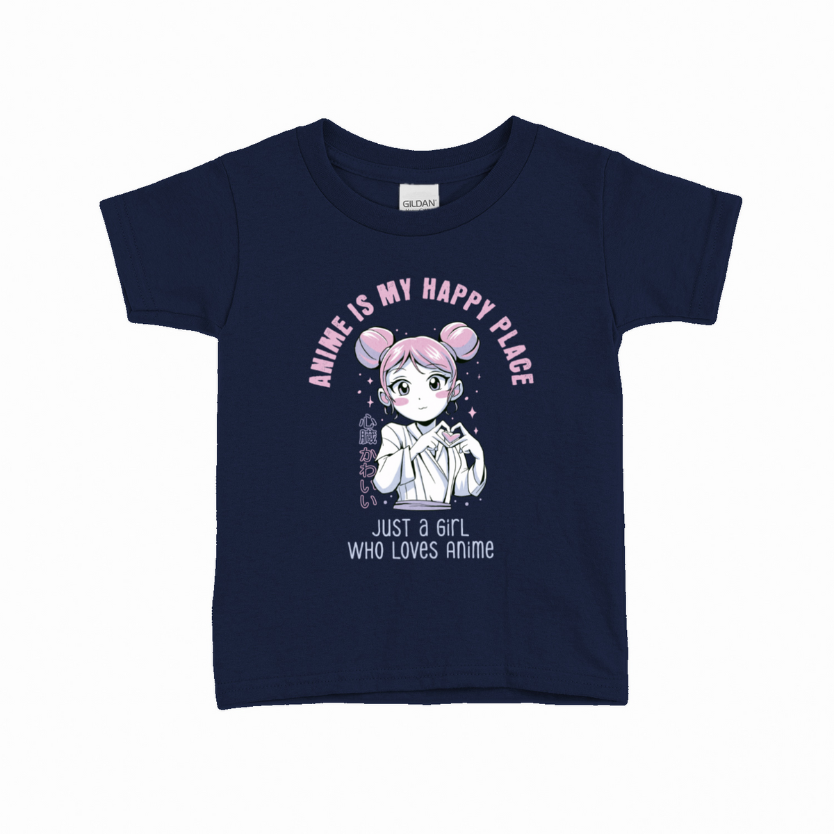 Just a Girl Who Loves Anime T-shirt til børn – Anime design – produktbillede 17