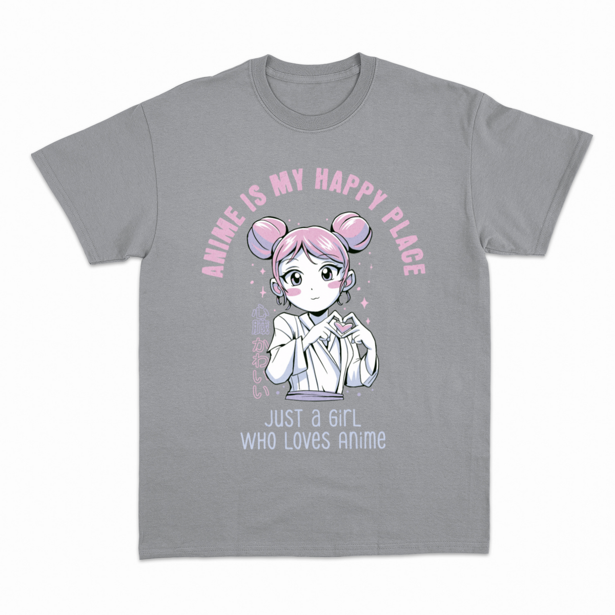 Just a Girl Who Loves Anime – Anime T-shirt – produktbillede 3