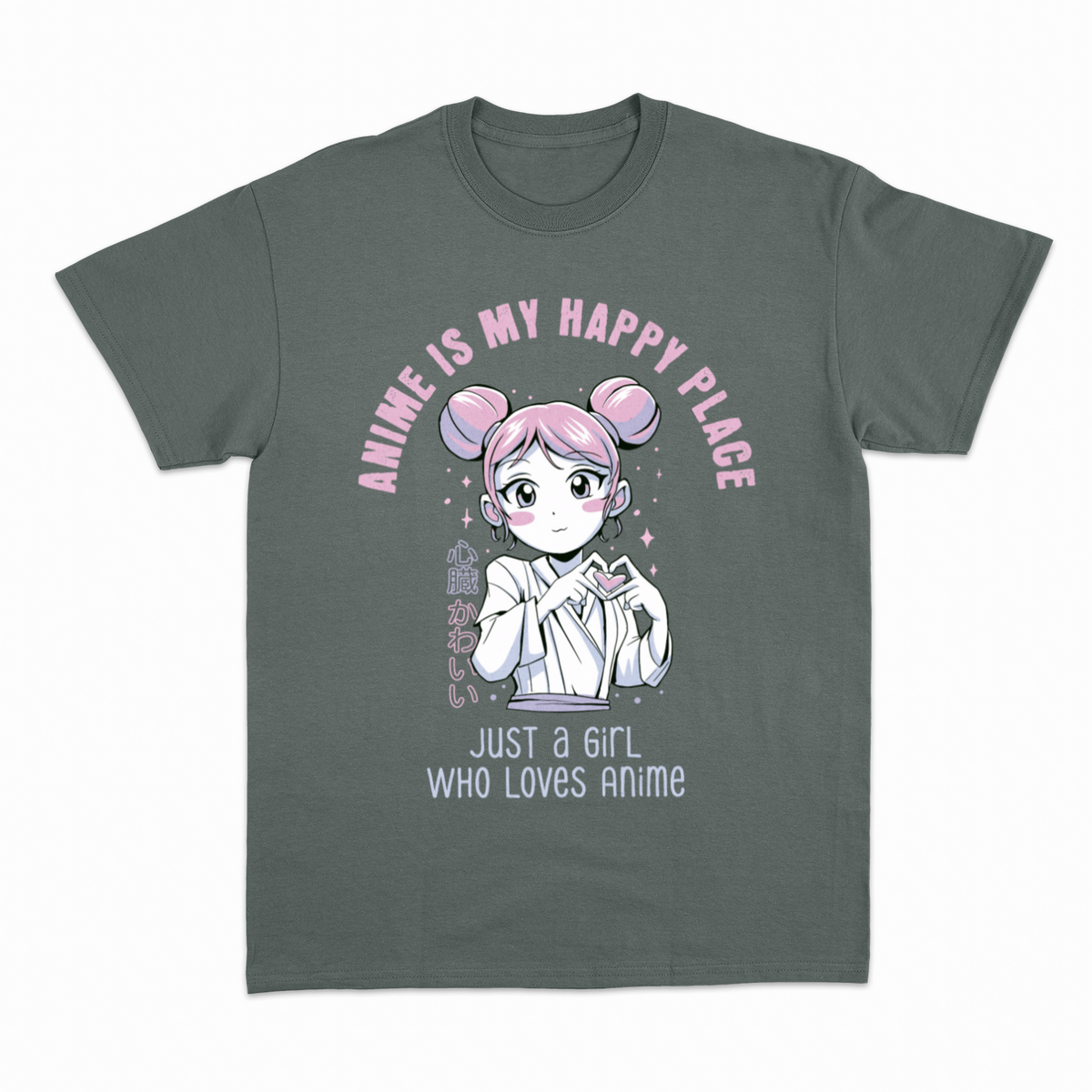 Just a Girl Who Loves Anime – Anime T-shirt – produktbillede 5