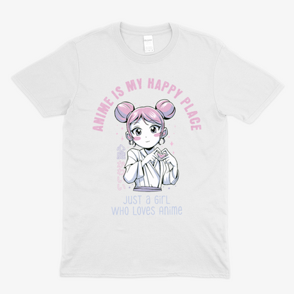 JUST A GIRL WHO LOVES ANIME -  Soft Unisex T-Shirt