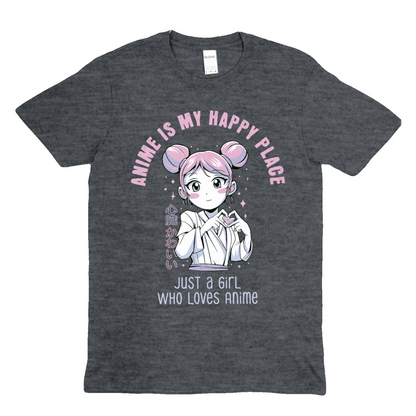 JUST A GIRL WHO LOVES ANIME -  Soft Unisex T-Shirt