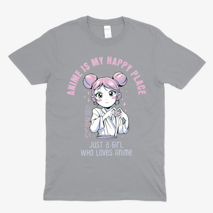 JUST A GIRL WHO LOVES ANIME -  Soft Unisex T-Shirt