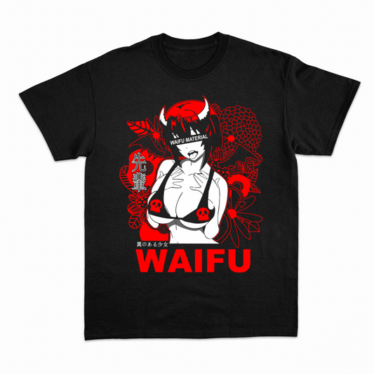 NAUGHTY ANIME/WAIFU GIRL - Heavier fabric t-shirt