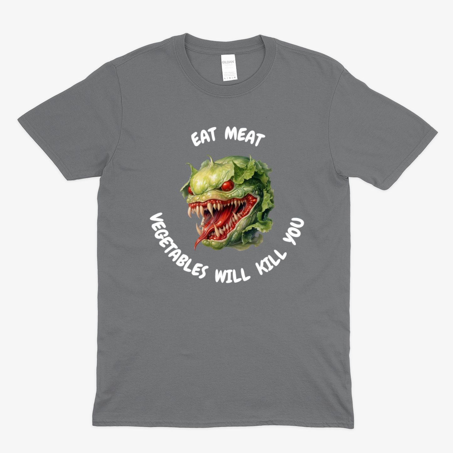 VEGETABLES WILL KILL YOU (2) -  Soft Unisex T-Shirt