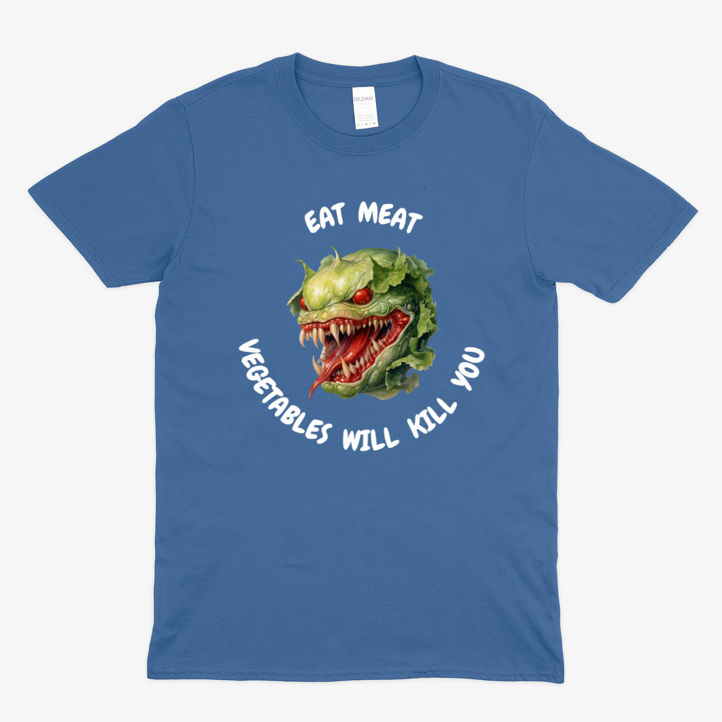 VEGETABLES WILL KILL YOU (2) -  Soft Unisex T-Shirt