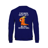Funny Dragon sweatshirt – Sjovt statement