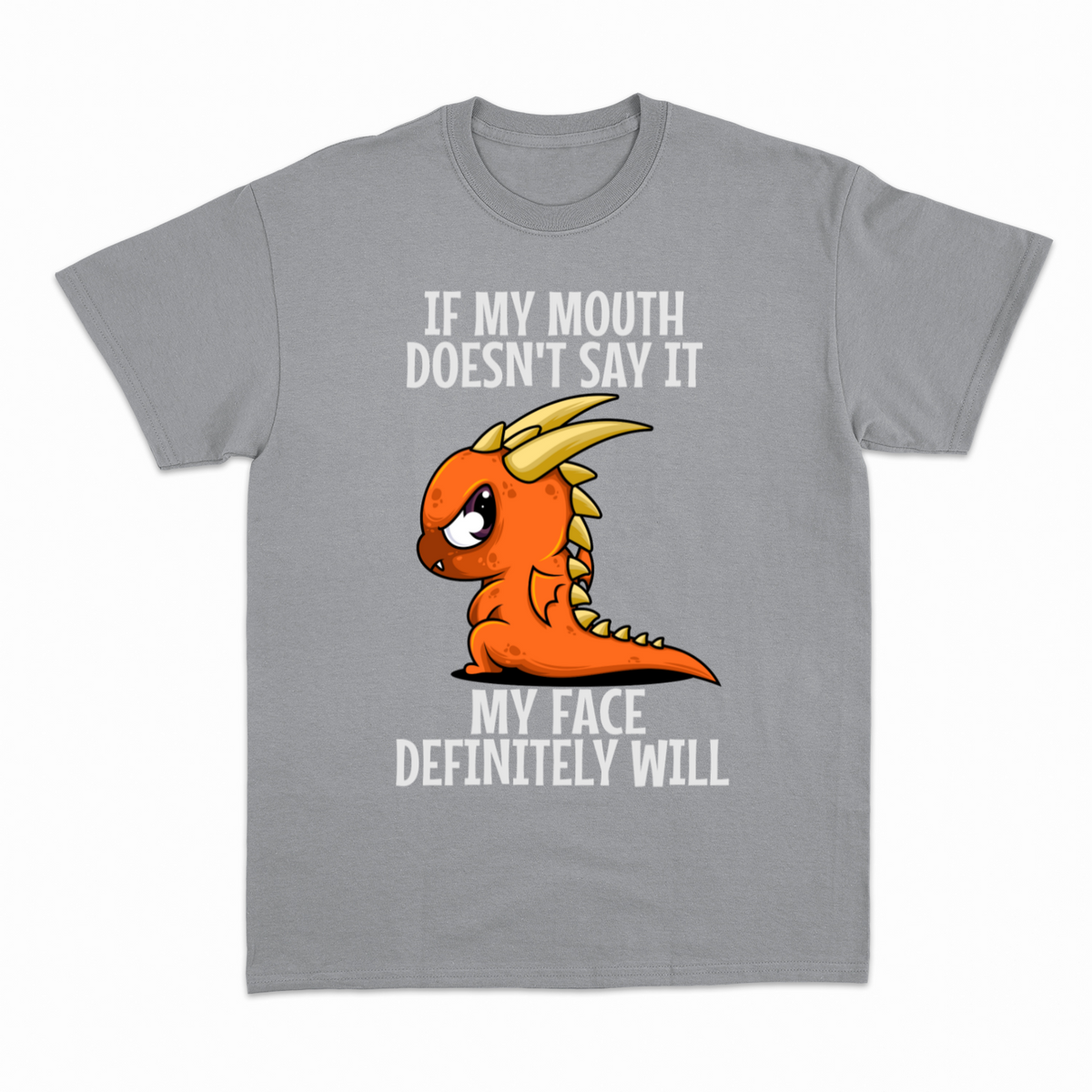 Funny Dragon T-shirt – Sjov statement T-shirt – produktbillede 18