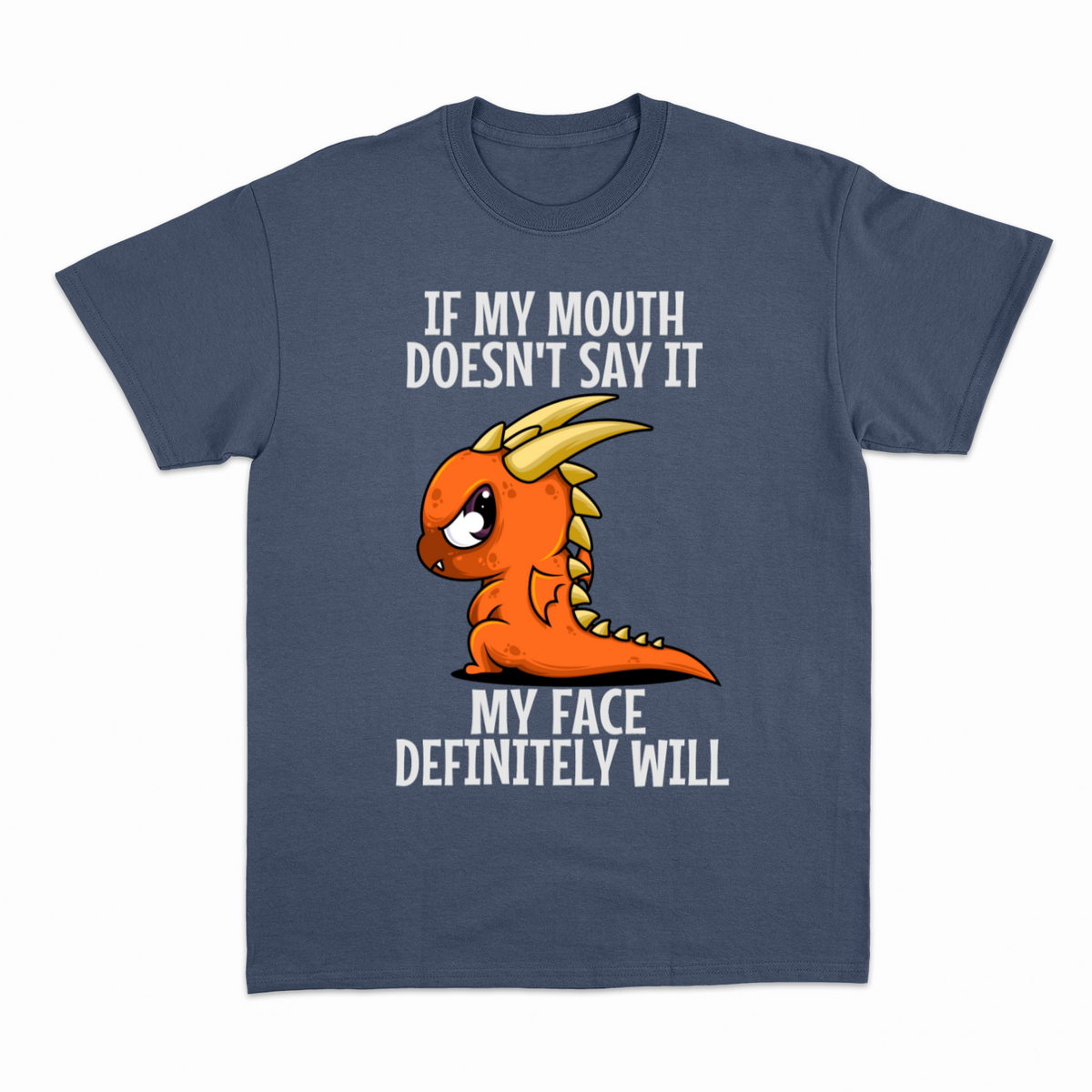Funny Dragon T-shirt – Sjov statement T-shirt – produktbillede 17