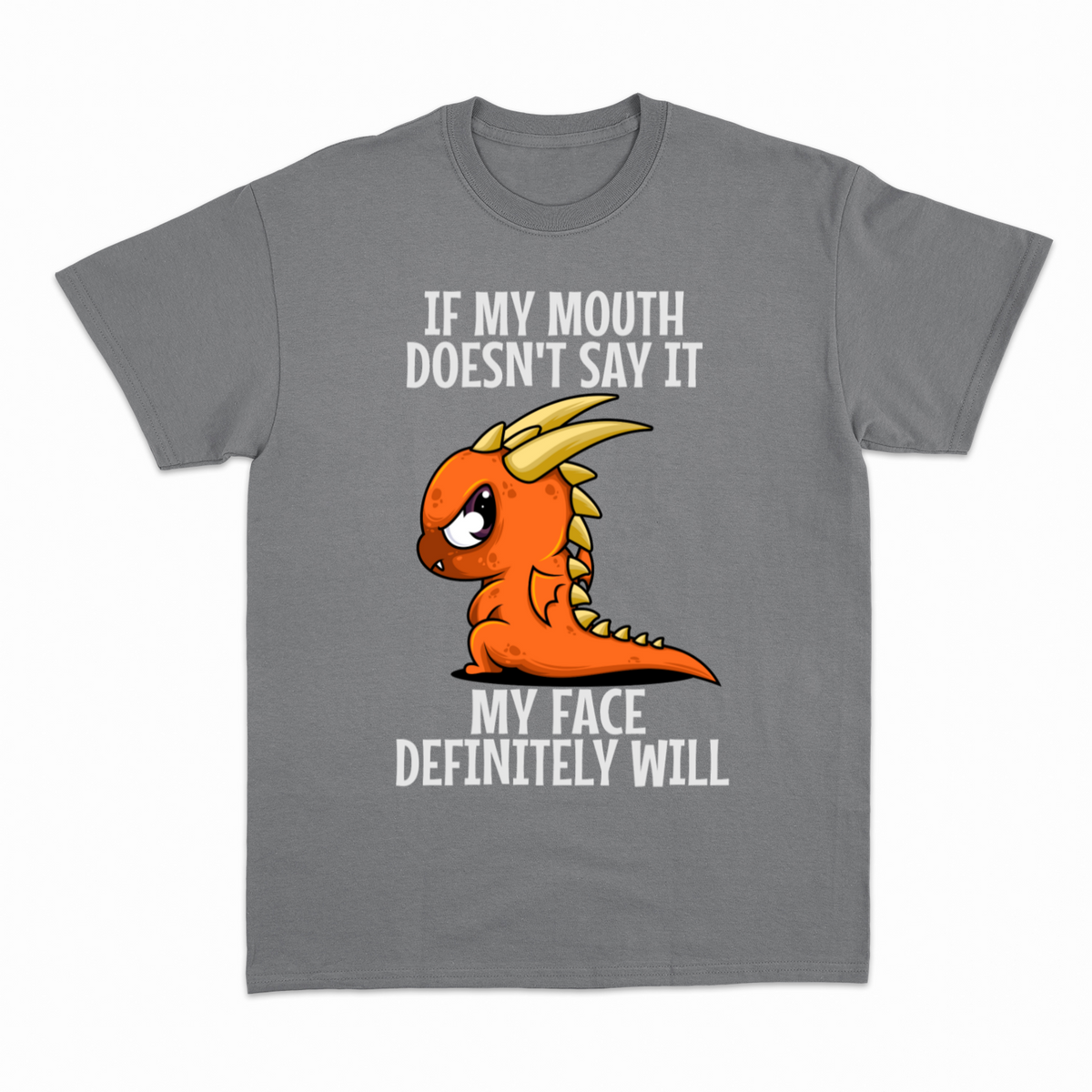 Funny Dragon T-shirt – Sjov statement T-shirt – produktbillede 16