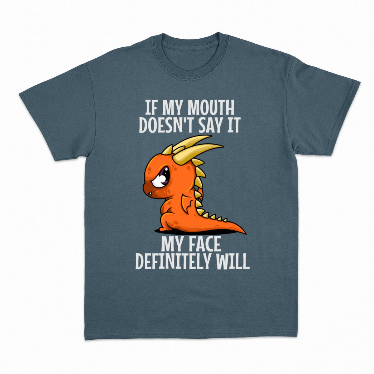 Funny Dragon T-shirt – Sjov statement T-shirt – produktbillede 11