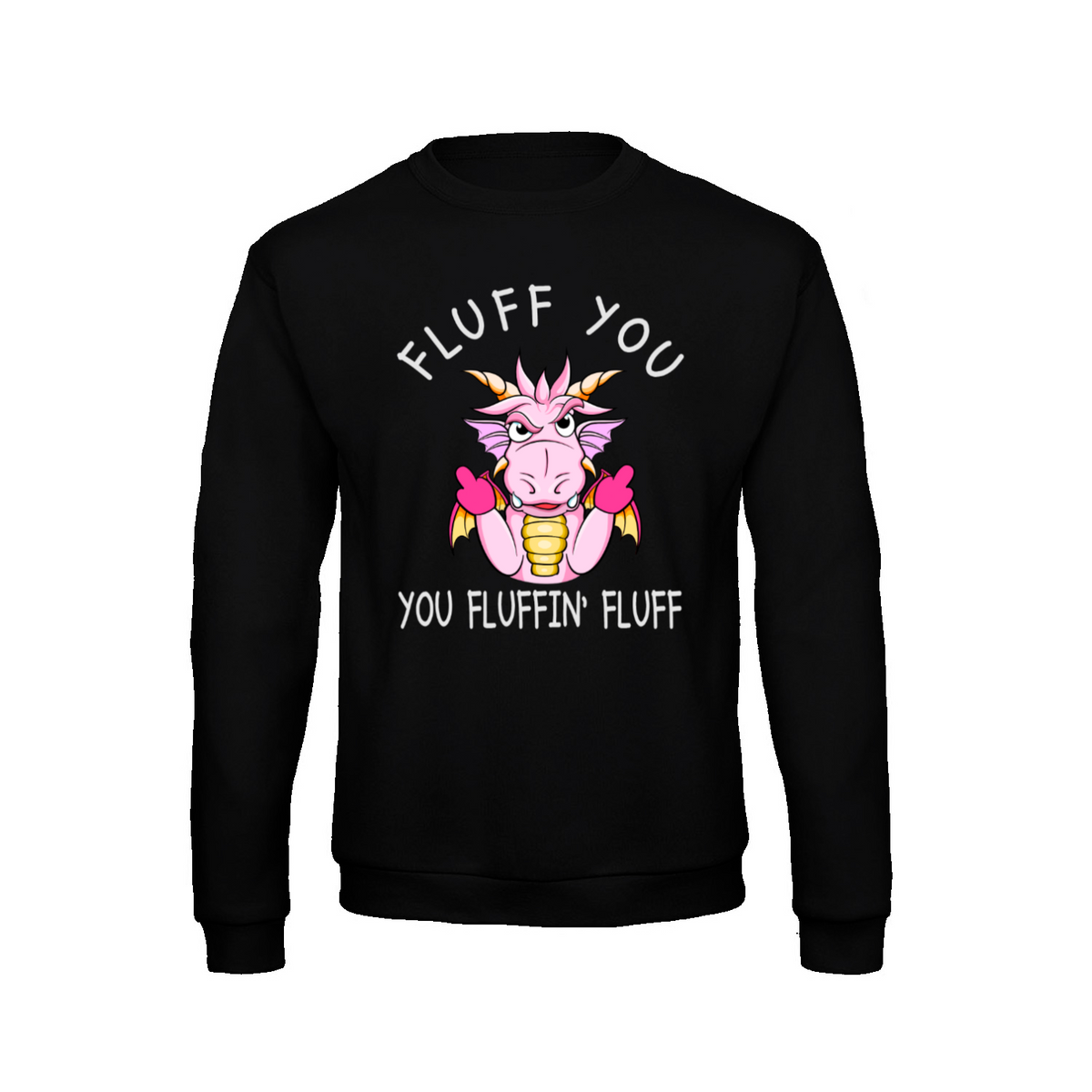 Funny Dragon 2 sweatshirt – Sjovt statement – produktbillede 8