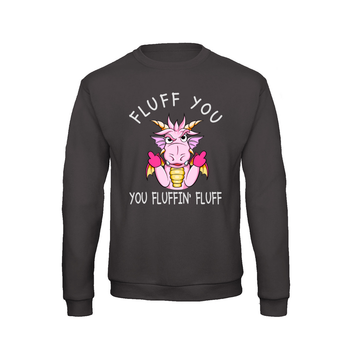 Funny Dragon 2 sweatshirt – Sjovt statement – produktbillede 5