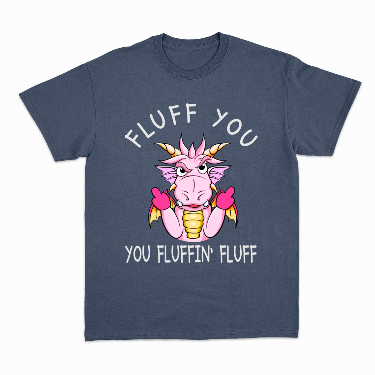 Funny Dragon 2 T-shirt – Sjov statement T-shirt – produktbillede 5