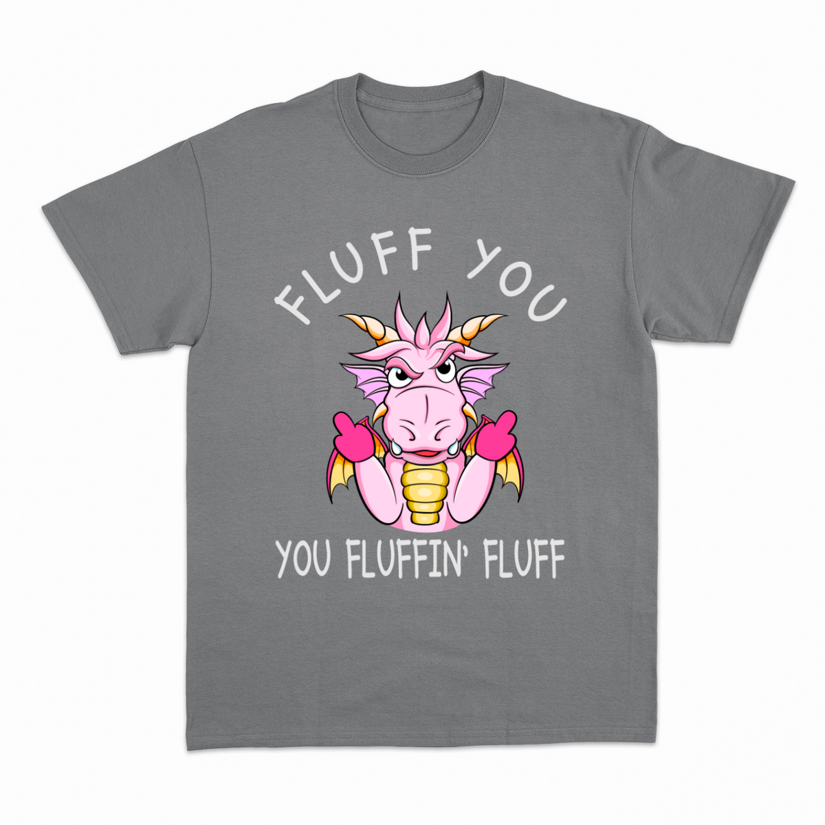 Funny Dragon 2 T-shirt – Sjov statement T-shirt – produktbillede 16