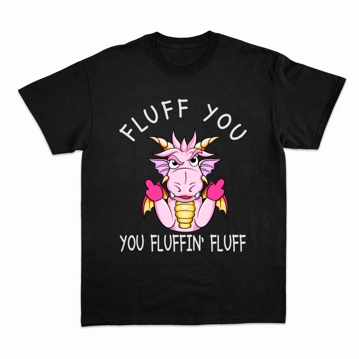 Funny Dragon 2 T-shirt – Sjov statement T-shirt