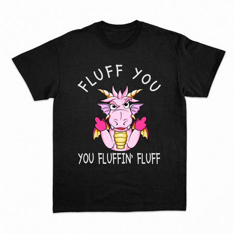 Funny Dragon 2 T-shirt – Sjov statement T-shirt
