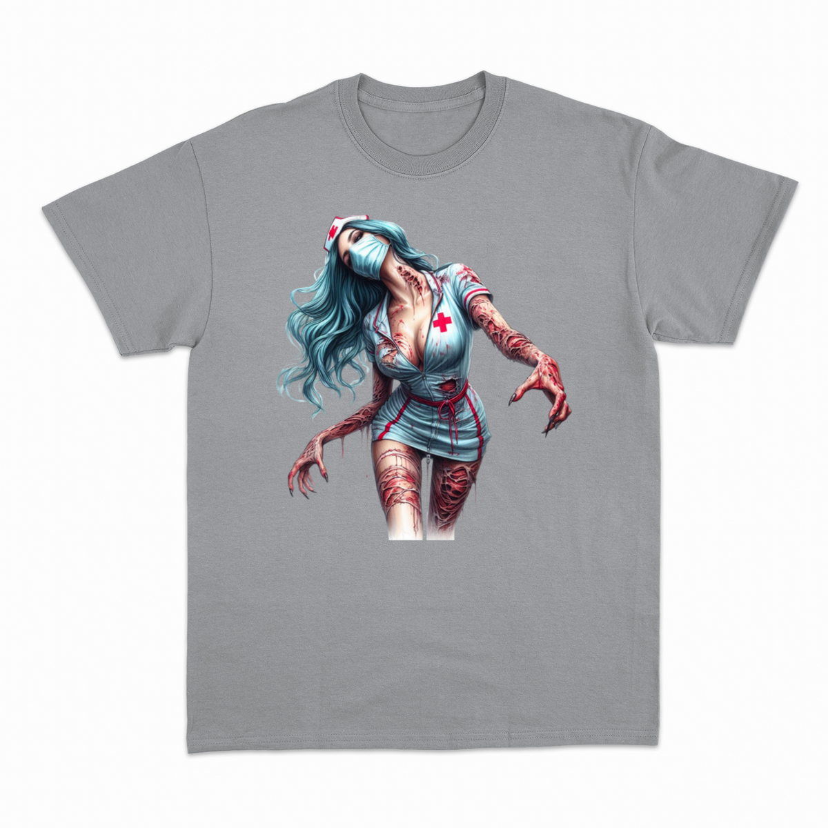 Zombie Nurse T-shirt – Horror T-shirt – produktbillede 20