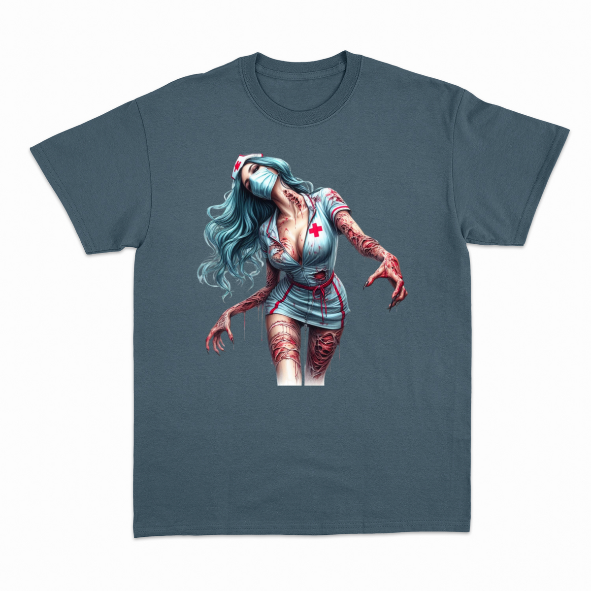 Zombie Nurse T-shirt – Horror T-shirt – produktbillede 17