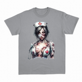 Zombie Nurse 2 T-shirt – Horror T-shirt – produktbillede 5