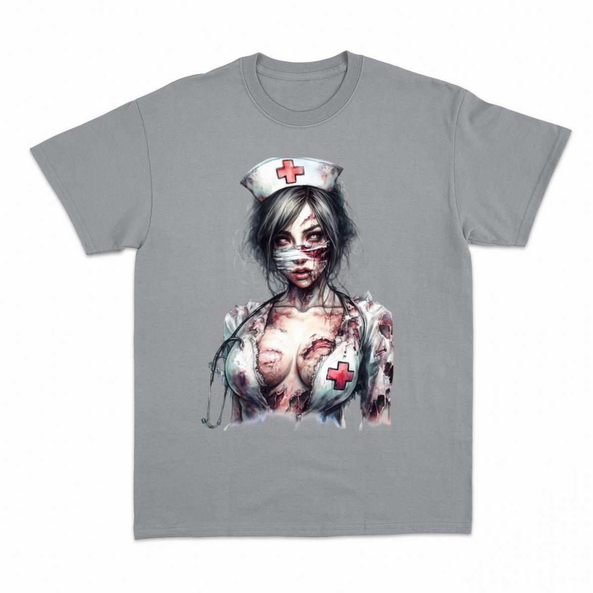 Zombie Nurse 2 T-shirt – Horror T-shirt – produktbillede 20