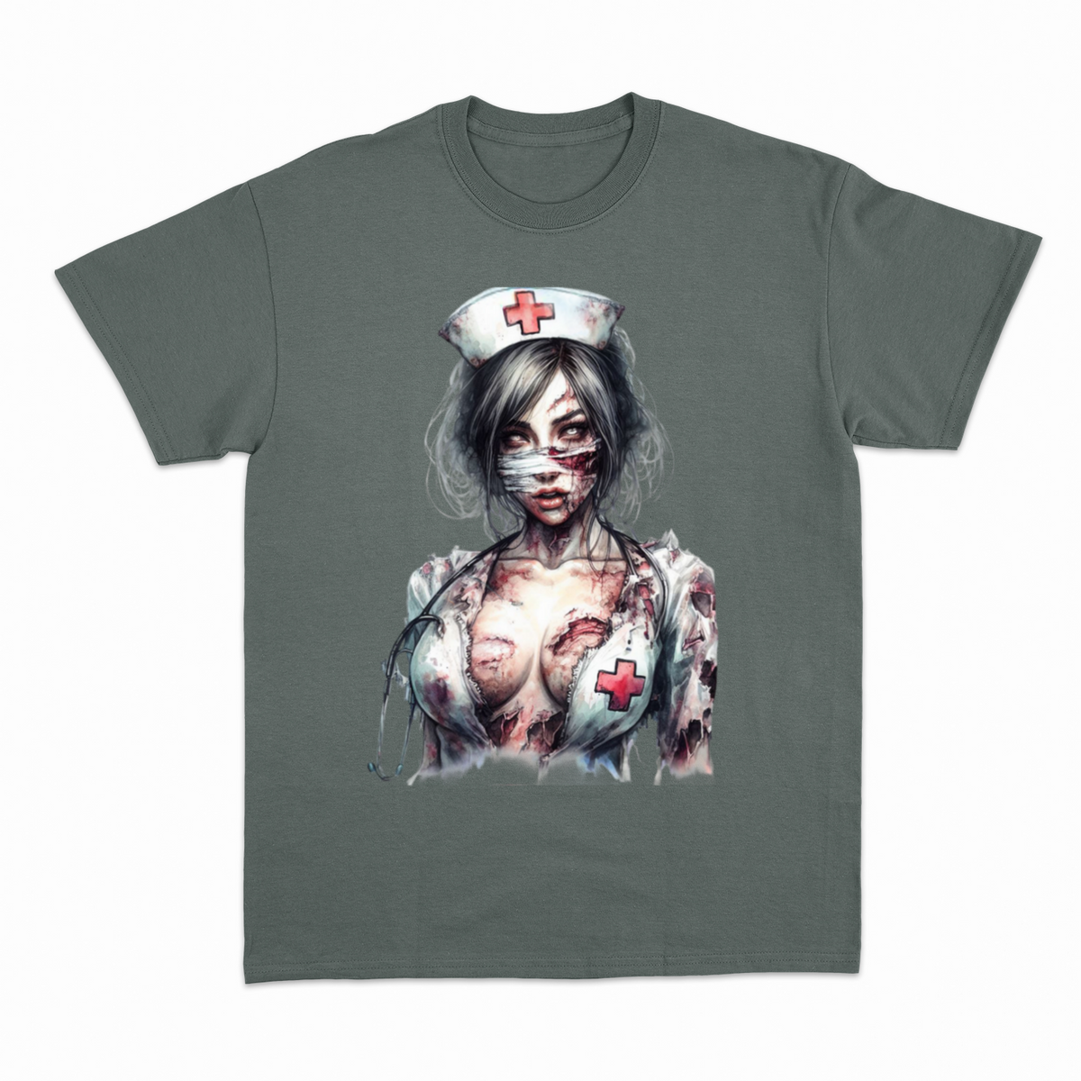 Zombie Nurse 2 T-shirt – Horror T-shirt – produktbillede 16
