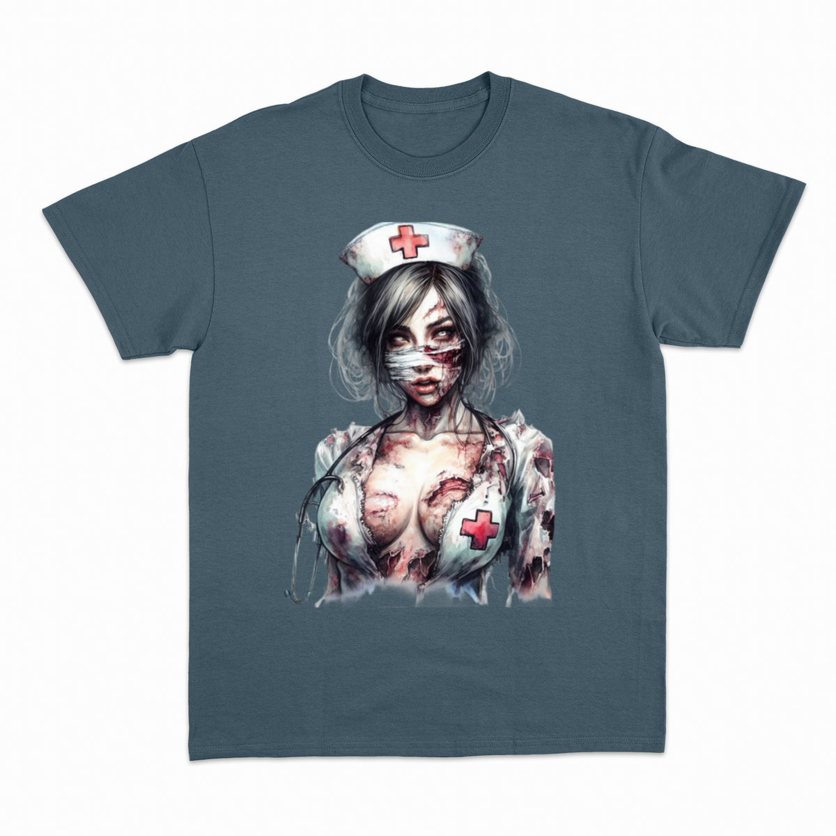 Zombie Nurse 2 T-shirt – Horror T-shirt – produktbillede 13