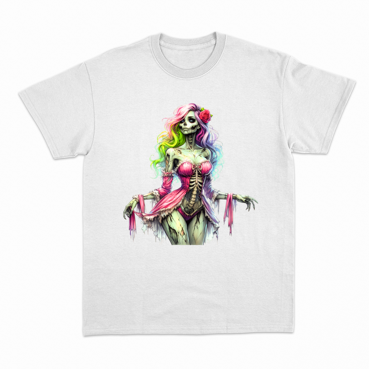 Zombie Woman T-shirt – Horror T-shirt – produktbillede 3