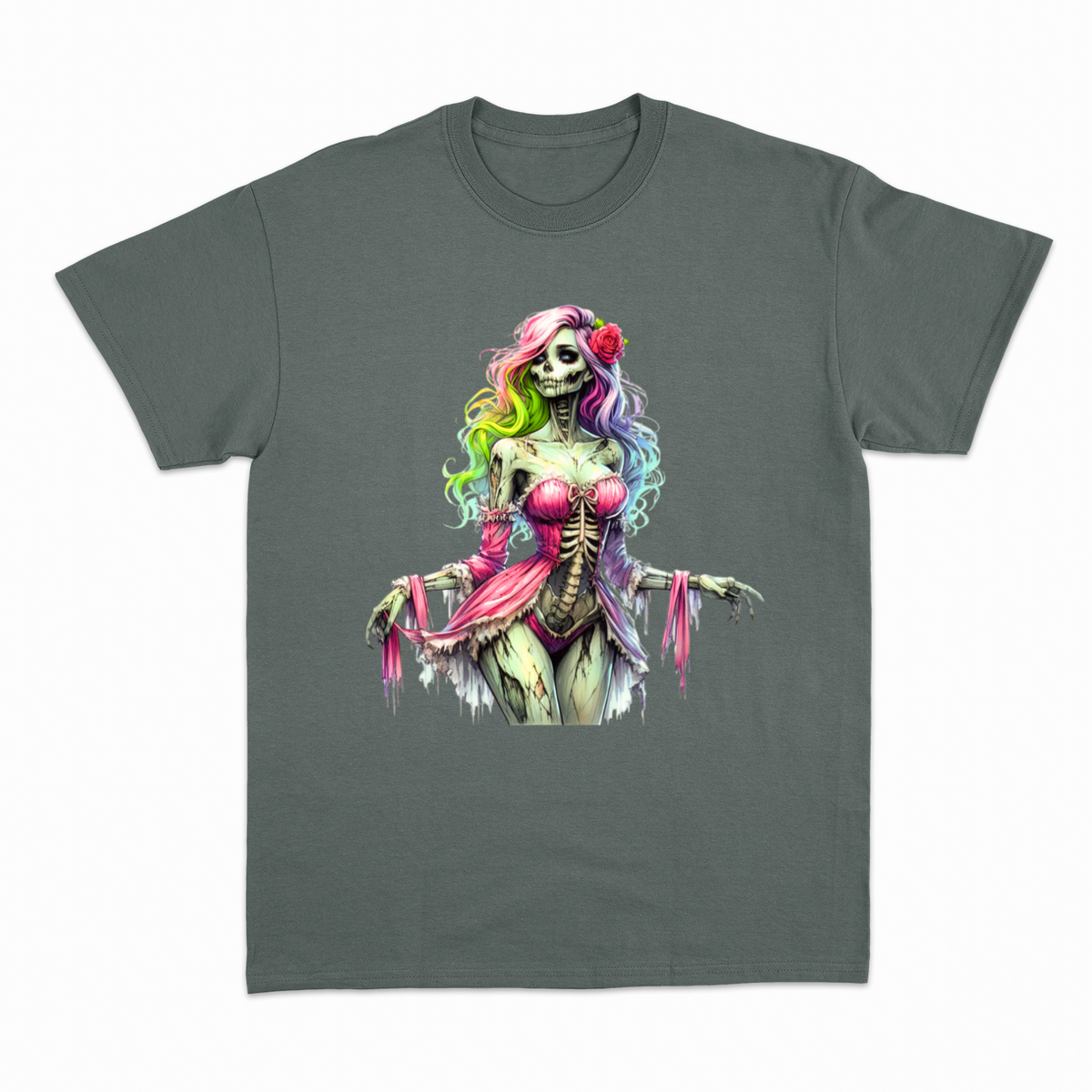 Zombie Woman T-shirt – Horror T-shirt – produktbillede 9