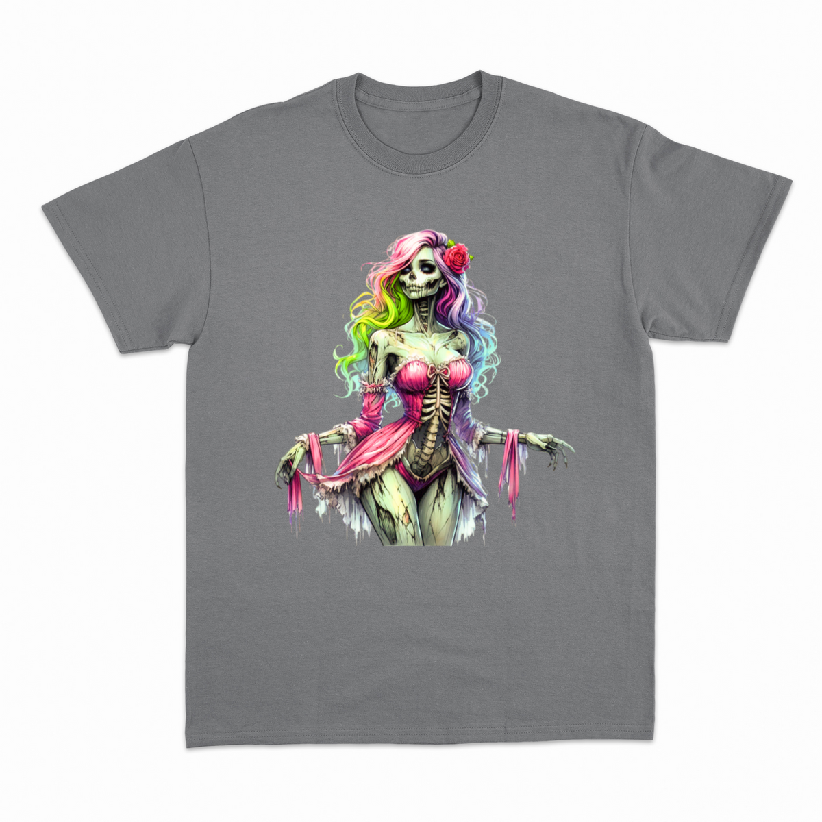 Zombie Woman T-shirt – Horror T-shirt – produktbillede 18