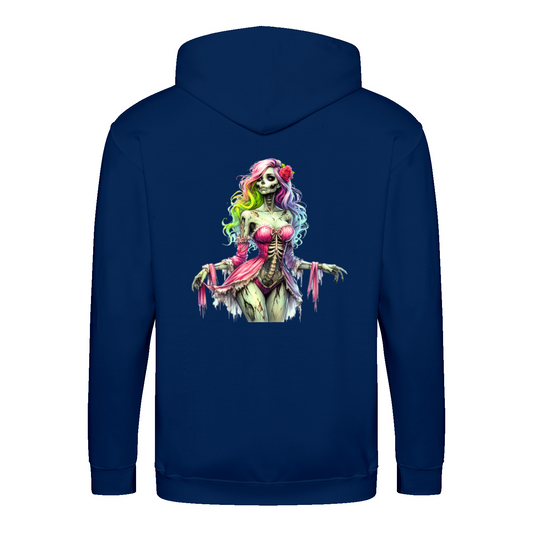 Zombie woman - Zip-Hoodie